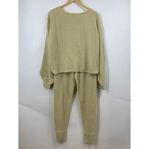 Pretty Little Thing Women's Waffle Knit Long Sleeve‎ Drawstring Lounge Set SZ M
